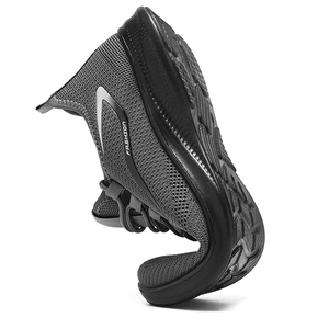 Chaussures de marche avec talon rembourré, languette de traction pour un enfantement et une mise en pied faciles, semelle extérieure épaisse et légère, surface texturée, absorption des chocs - Product Image 5