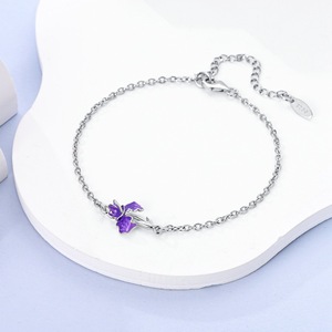 Pulsera de Plata <span class=keywords><strong>925</strong></span> con Moissanita, Diseño de Corona y Pluma Bohemia, Estilo Cristiano, Venta Caliente Transfronteriza - Product Image 4