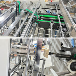 Automática Lunch Box Making Machine Take Away Food <span class=keywords><strong>Cardboard</strong></span> Burger Boxes Making Machine para fazer pequena caixa de papel - Product Image 5