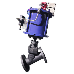 Válvula de Globo Tipo Y de Acero Forjado Neumática J645Y-16C para Alta Temperatura y Uso General - Product Image 1