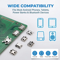 10 Modelle 100 Stück/Box Micro-USB-Ladeanschlüsse Mix 5-Pin SMD Lötanschlüsse für Android-Telefone und digitale Produkt-Reparatursets