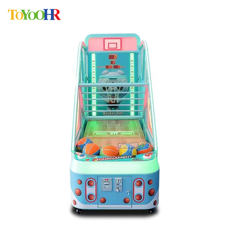 Coin Operated Basketball Game Machine Commercial Equipment Large Street Basketball Shooting Arcade Game Machine for Kids
