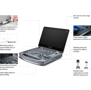 Máquina de Ultrasonido Veterinaria <span class=keywords><strong>Mindray</strong></span>, Equipo de Diagnóstico por Ultrasonido Clínico Portátil Mx3 con Sonda Convexa y Lineal - Product Image 4