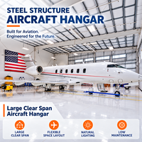 Hangar d'avion préfabriqué en structure métallique, fabriqué en Chine par GloStar, bâtiment métallique personnalisé pour le stockage d'avions privés