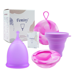Kit de Inicio de <span class=keywords><strong>Copa</strong></span> <span class=keywords><strong>Menstrual</strong></span> Ecológica <span class=keywords><strong>con</strong></span> <span class=keywords><strong>Esterilizador</strong></span> 2025, la <span class=keywords><strong>Copa</strong></span> <span class=keywords><strong>Menstrual</strong></span> Médica Más Suave y Avanzada para Mujeres - Product Image 1