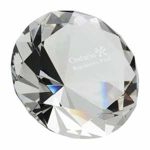 Atacado tamanho grande vidro paperweight lembrança com logotipo texto gravar casamento favor Crystal <span class=keywords><strong>Diamond</strong></span> - Product Image 1