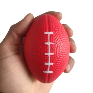 Custom Logo PU Foam Mini Soccer Ball 8.5cm 15cm Sports Balls Toys for Kids Strength Training Rugby Stress Ball