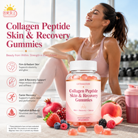 Gummies de collagène OEM ODM avec soutien multivitaminé pour la récupération cutanée, gummies beauté, supplément d'énergie naturel