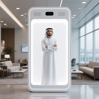 Gabinete Holográfico Interactivo 3D con IA, Cabina Holográfica Transparente para Interiores, Equipo de Pantalla, Tamaño en Pulgadas