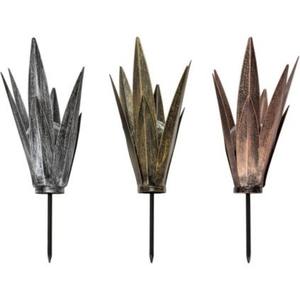 Garten Pfahl Blume Agave Craquele Dekoration Solar Rasen Lampe Licht Skulptur Diy handgemalte Metall Agave Pflanze - Product Image 6