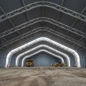 Carpa de Almacenamiento de Doble Estructura Metálica, Resistente al Fuego, Portátil, Duradera, de 750g, de PVC, para Almacenamiento de Materiales Industriales - Product Image 5