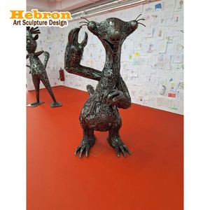 Escultura de Animales de Metal Oxidado de Diseño Personalizado, Estatua de Ciervo de Acero <span class=keywords><strong>Corten</strong></span> Resistente a la Intemperie en Venta - Product Image 1