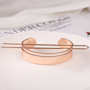 Barrette à <span class=keywords><strong>cheveux</strong></span> de style coréen <span class=keywords><strong>pour</strong></span> femmes, filles, ballerines, en forme de U, épingles à <span class=keywords><strong>cheveux</strong></span>, accessoire <span class=keywords><strong>pour</strong></span> faire un chignon, avec support <span class=keywords><strong>pour</strong></span> chignon, épingles à <span class=keywords><strong>cheveux</strong></span> en métal à plumes - Product Image 3