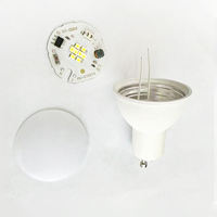 Spot LED GU10 7W de haute qualité, haute luminosité, pour chambre à coucher, salle à manger, corps en plastique encastré, hôtel, exposition