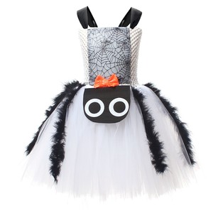 Perfecto disfraz de araña para niña de Halloween, vestidos de fiesta de Cosplay con falda de bruja de telaraña cachonda para niños - Product Image 5