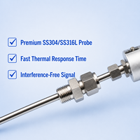 Sonde de température intégrée blindée PT100 RTD K E J T Type Thermocouple avec boîtier de jonction étanche pour l'industrie