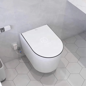 Cuvette intégrée suspendue dissimulée pour toilette à induction murale intelligente Réservoir <span class=keywords><strong>d</strong></span>'<span class=keywords><strong>eau</strong></span> intelligent Télé<span class=keywords><strong>commande</strong></span> de forme allongée - Product Image 4