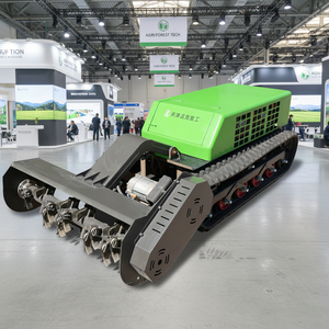 Industrial Track Mower for Grass Cutting <b>Battery</b>-Operated Remote Control Lawn Mower Crawler Design 8h Run Time for Field Use - Product Image 2