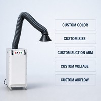 Collecteur de fumée et de poussière de soudage portable avec bras d'extraction flexible à 360 degrés, filtre PTFE pour extracteur de fumée de soudage en usine