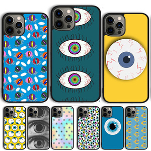 CRAZY EYEBALL PATTERN Coque Coque Pour iPhone 15 16 14 13 12 Pro Max mini 11 Pro Max XS X XR Plus Housse de Téléphone - Product Image 1