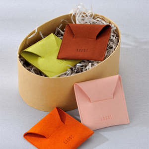 Wholesale Customization Microfiber Suede Jewelry <b>Envelope</b> Bag 0.6mm Pocket Pouch Custom Logo Necklace Ring Jewelry <b>Gift</b> Bag - Product Image 2