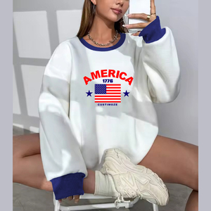 Alta calidad al por mayor de fabricación personalizada sudadera de algodón Unisex impreso Equipo Nacional Jersey hombres pulóver sudadera - Product Image 4