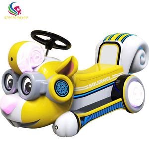 Squirrel Cartoon Kids Electric Ride-On Car | Steerable Battery Powered Toy Car with <b>LED</b> <b>Lights</b> for Home & Playgrounds - Product Image 4