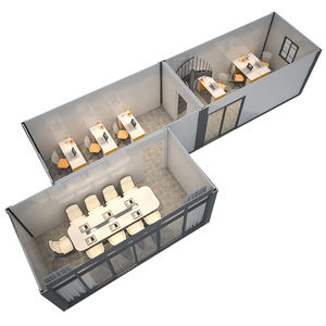 Conteneur extensible pliable à cadre en acier de 40 pieds protégé contre les tremblements de terre Petite maison préfabriquée pour bureau centre commercial Hôtel Chambre à coucher - Product Image 2