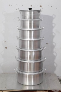 Olla Grande de Aluminio de Alta Calidad para Sopa y Caldo, con 2 Asas y Tapa, para Cocinas de Gas e Inducción, Venta al por Mayor para Papúa Nueva Guinea - Product Image 5