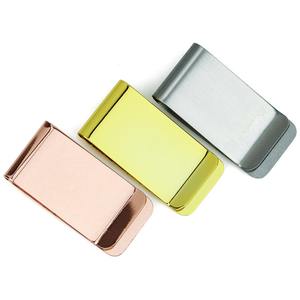 高品質昇華ホールドミニチュアマネークリップギフトハードウェアカスタムロゴパーソナライズされたメンズローズゴールド真鍮マネークリップ - Product Image 5