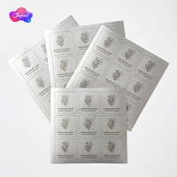 Étiquette cosmétique personnalisée en vinyle, adhésif puissant, imperméable, résistante à l'huile, autocollant métallique, impression UV, anti-rayures, logo, échantillon 24h