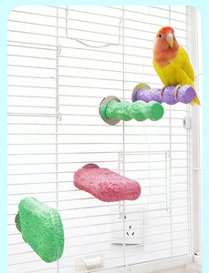 Plataforma de Resina Ecológica para Aves, Poste para Moler Pechera y Garras de Loros, Accesorio para Jaulas de Interior/Exterior - Product Image 5