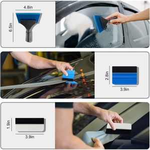 9 pièces véhicule voiture fenêtre teinte Kit d'outils d'application verre <span class=keywords><strong>Film</strong></span> protecteur outil d'installation Auto vinyle Wrap Installation voiture <span class=keywords><strong>Film</strong></span> - Product Image 3