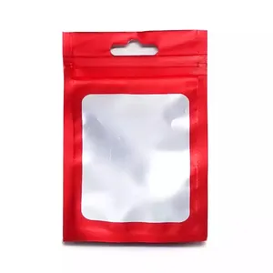 Bolsa de embalaje de cápsula de papel de aluminio para sello de joyería, bolsa de regalo para teléfono móvil, sello de bolsillo, bolsa Ziplock de Color