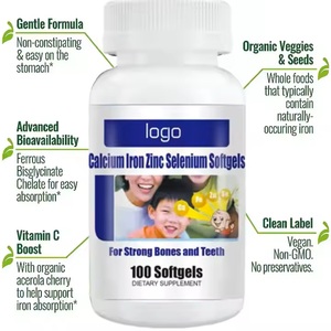 Suplemento de tableta masticable de etiqueta privada con calcio, hierro, zinc, selenio para adolescentes, ingredientes naturales - Product Image 3