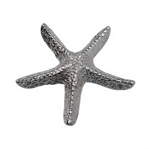 Decorative Starfish <b>Object</b> Silver Finished Wholesale Quality Metal Paperweight Easy Portable Custom Solid Accent for Decoration - Product Image 1