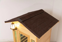 Sauna extérieur infrarouge lointain pour 2 personnes, en bois massif, pour usage en jardin