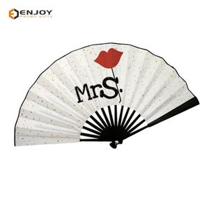 Grosir baru kualitas tinggi kustom cetak Logo lipat kipas tangan pegangan tangan kipas - Product Image 6