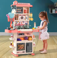 Haute Qualité Cuisine Enfants Jouets Ensembles 43pcs Mini Cuisine Jouets Enfants Réel Cuisine Évier Ensemble Jeu En Plastique Cuisine Jouets pour Enfants