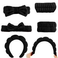 2024 haute qualité filles cheveux accessoires lavage visage maquillage Spa éponge bandeau douche visage Spa bandeau et bracelet ensemble