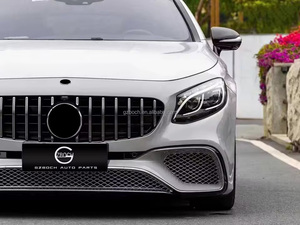 W217 S65กันชน S63สำหรับรถ <span class=keywords><strong>Mercedes</strong></span> W217 C217 <span class=keywords><strong>S</strong></span> Class <span class=keywords><strong>S</strong></span> <span class=keywords><strong>Coupe</strong></span> ที่ S63 <span class=keywords><strong>AMG</strong></span> S65 <span class=keywords><strong>AMG</strong></span> bodykit กระจังหน้ารถ - Product Image 4