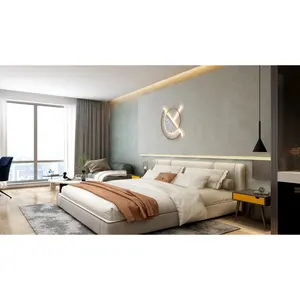 New Design Hospitality Furniture Luxury Hotel King Room Furniture Set Personalizado Preço De Fábrica Quarto Casegoods