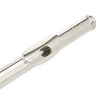 Professional Grade C Tone Flute 16 Keys Closed Holes Silver Plated Finish Surface Concert Flute