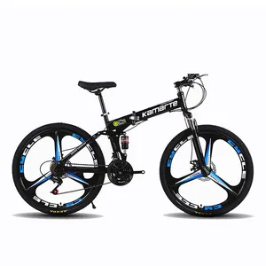 Wholesale high quality supplier OEM full suspension folding mountain bike Customized 20 24 26 Inch carbon steel Bicycle hot sale