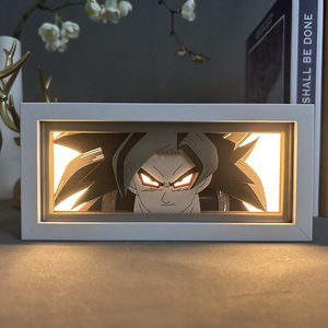 20*9CM venta al por mayor nuevo Dragón Son <span class=keywords><strong>Goku</strong></span> Vegeta <span class=keywords><strong>Buu</strong></span> Anime USB luz nocturna DIY iluminación creativa pintura - Product Image 5