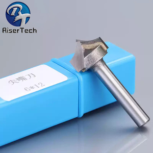 Gravure 6mm 8mm Cnc Machine Travail Du Bois Ovolo <span class=keywords><strong>Demi</strong></span> <span class=keywords><strong>Rond</strong></span> Routeur Bit <span class=keywords><strong>Fraise</strong></span> Outil Travail Du Bois Forets - Product Image 5