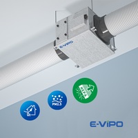 Unité de climatisation WiFi E-VIPO DX SERIES, économie d'énergie, ventilation d'air intérieur, VMC, flux d'air simple, conduit flexible, anti-corrosion