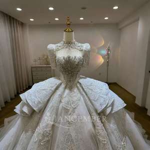 Hermoso Vestido de Novia de Lujo, Estilo Corte, Vestido de Novia Lsjj17 - Product Image 4