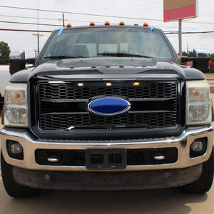 Grilles de voiture Noir brillant Grille de pare-chocs avant style <span class=keywords><strong>Raptor</strong></span> avec trou d'emblème et lumières pour 2011-2016 <span class=keywords><strong>Ford</strong></span> F250 F350 <span class=keywords><strong>Super</strong></span> <span class=keywords><strong>Duty</strong></span> - Product Image 5