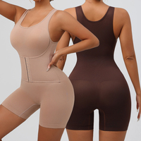 Body sculptant grande taille à poitrine ouverte avec fermetures à crochets sur le devant, contrôle du ventre, rehausseur de fesses, taille haute pour femme